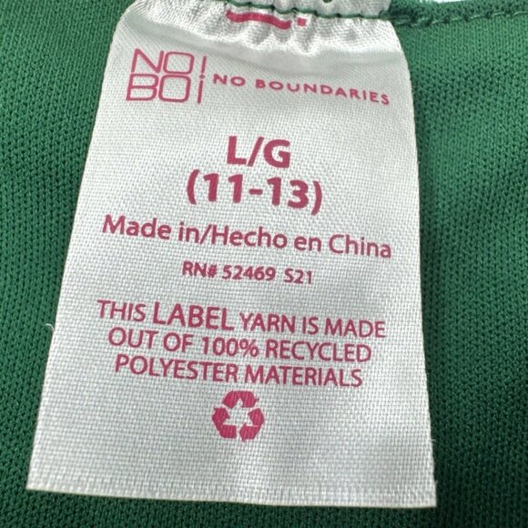 NOBO Christmas Bibs Nutcracker Elf Green Holiday Overalls Jumpsuit Juniors Large - Picture 6 of 10